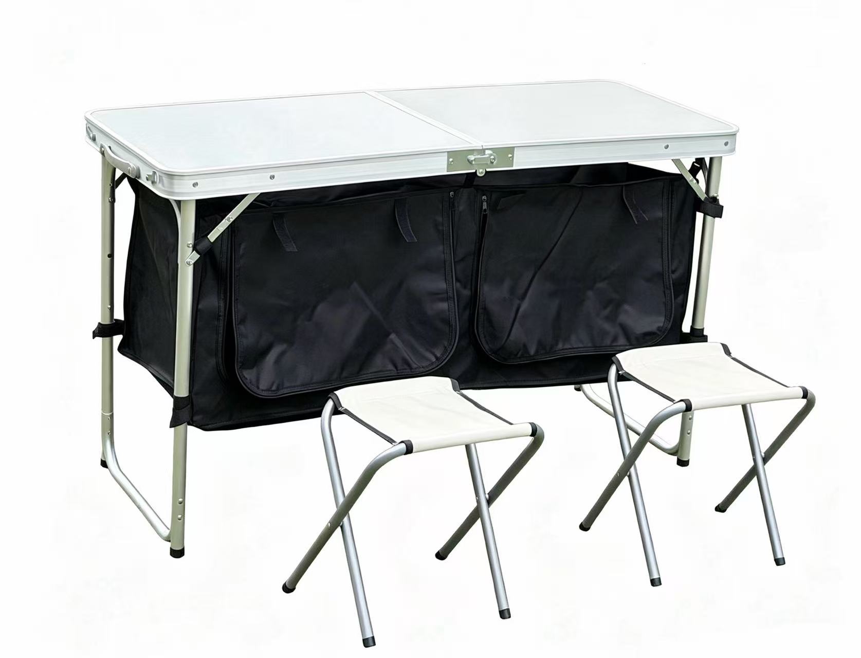 Camping Cabinet Table Set