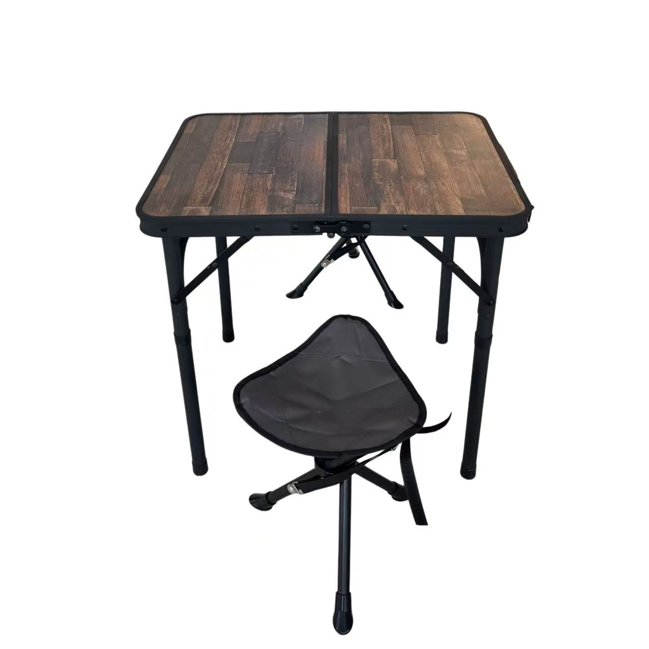 Dark Folding Table Set