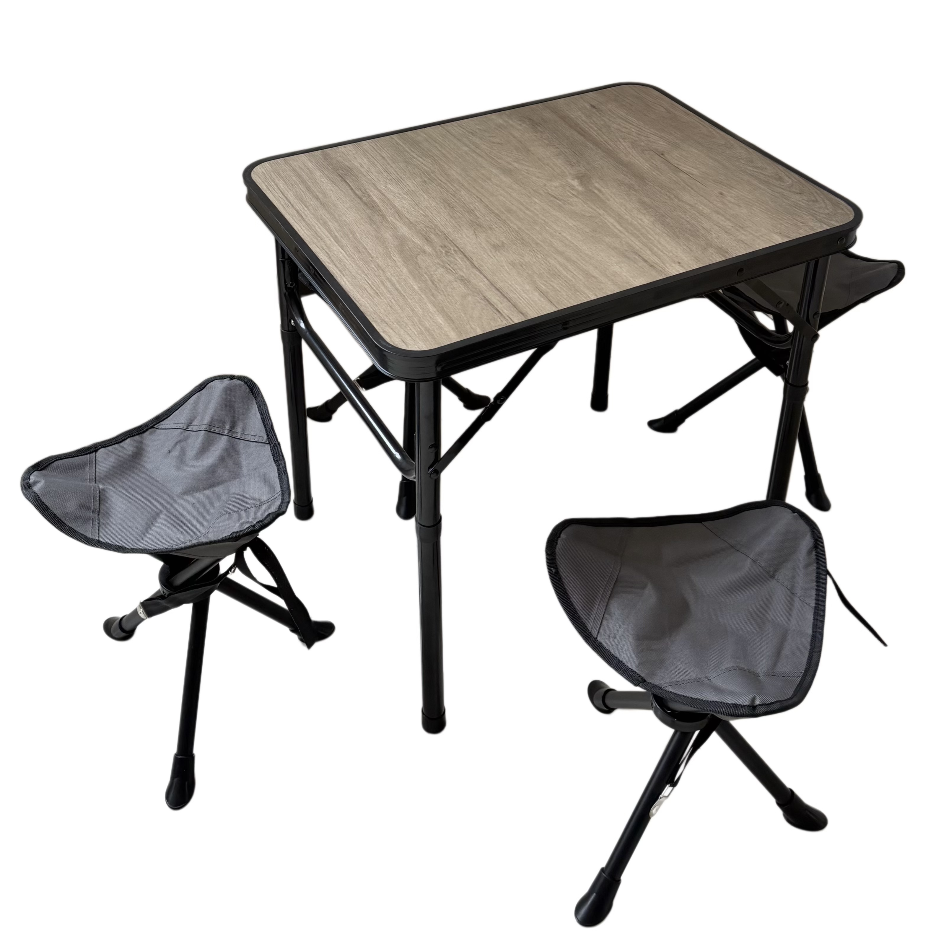 Wood-look Folding Table Set