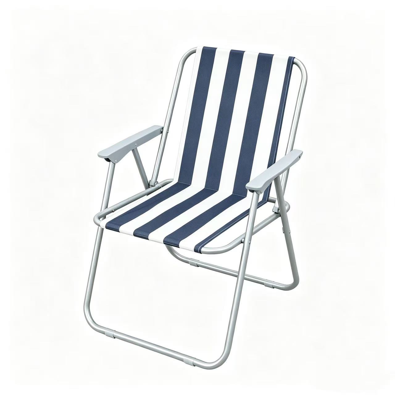 Striped folding chair