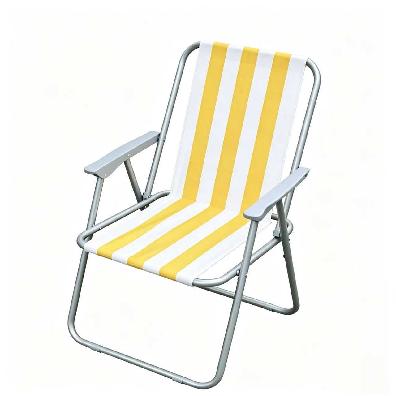 Yellow Stripe Leisure Chair